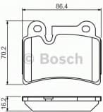 Brake Pad Set, disc brake 0986494210
