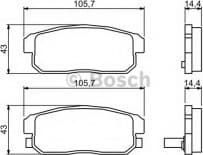 Brake Pad Set, disc brake 0986494223