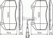 Brake Pad Set, disc brake 0986494228