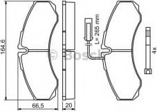 Brake Pad Set, disc brake 0986494239