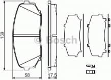 Brake Pad Set, disc brake 0986494375
