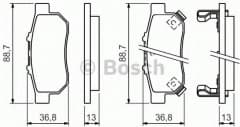 Brake Pad Set, disc brake 0986494392