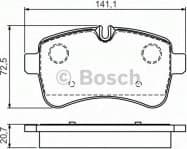 Brake Pad Set, disc brake 0986494460