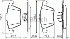 Brake Pad Set, disc brake 0986494492