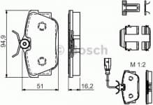 Brake Pad Set, disc brake 0986494529