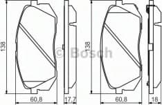 Brake Pad Set, disc brake 0986494559