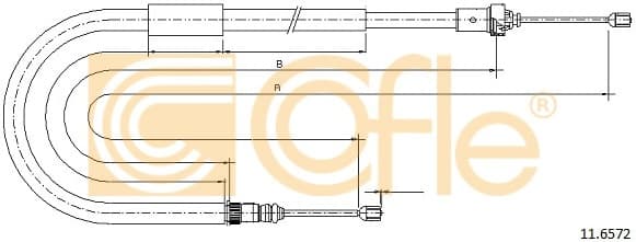 Cable Pull, parking brake 11.6572