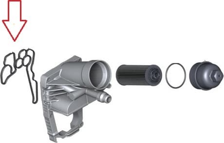 Gasket oil filter flange housing 367.500