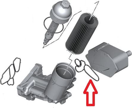 Gasket oil cooler 151.980