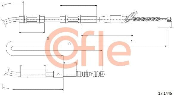 Cable Pull, parking brake 92.17.1446