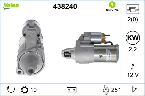 Starter VALEO ORIGINS NEW OE TECHNOLOGY 438240 - image 4