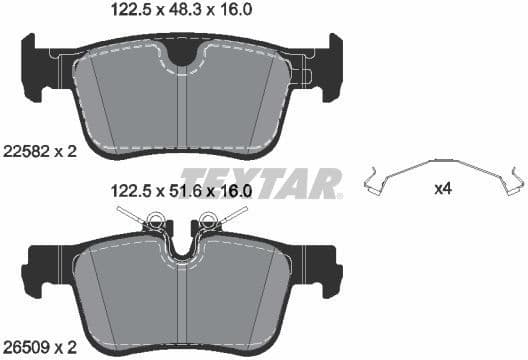 Brake Pad Set, disc brake Q+ 2258201