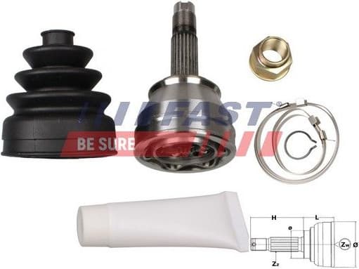 Joint Kit, drive shaft FT25032K