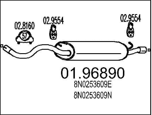 Rear Muffler 01.96890