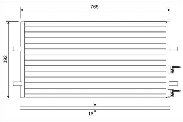Condenser, air conditioning 814087 - image 2