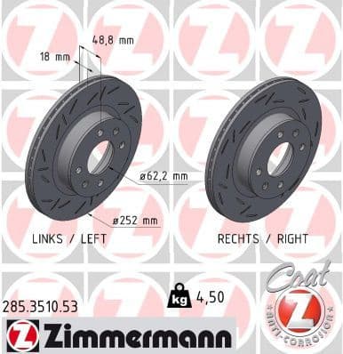 Brake Disc BLACK Z 285.3510.53