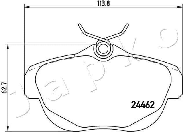 Brake Pad Set, disc brake 510607 - image 2