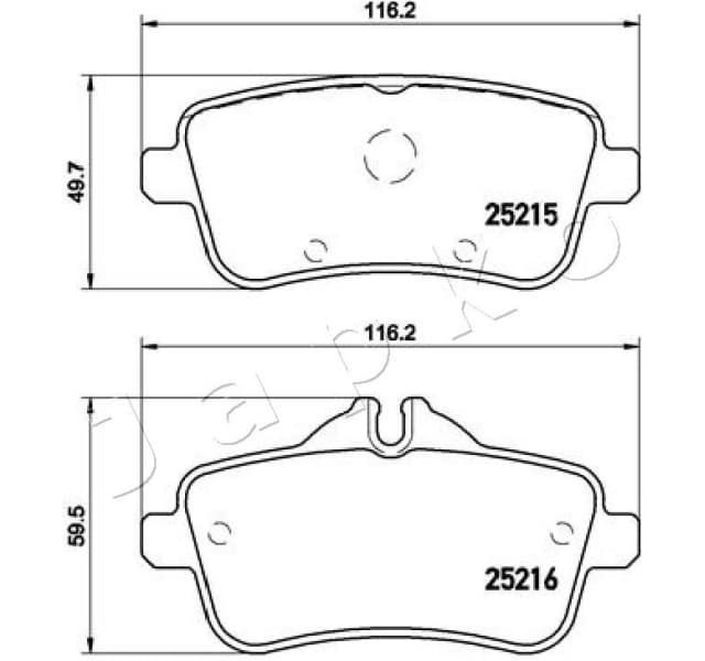 Brake Pad Set, disc brake 510517 - image 2