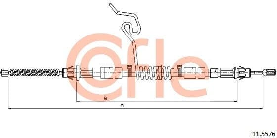 Cable Pull, parking brake 92.11.5576