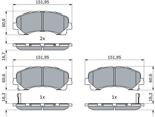 Brake Pad Set, disc brake 0 986 424 916 - image 5