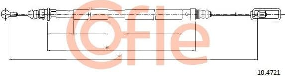 Cable Pull, parking brake 92.10.4721