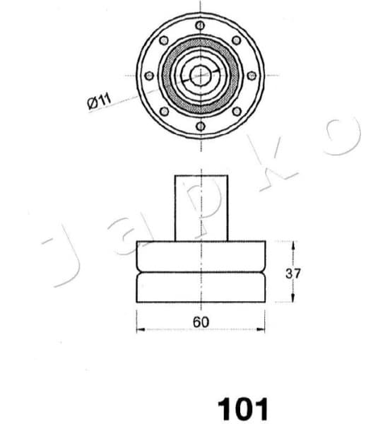 Tensioner, timing belt 45101 - image 2