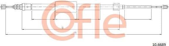 Cable Pull, parking brake 92.10.6689