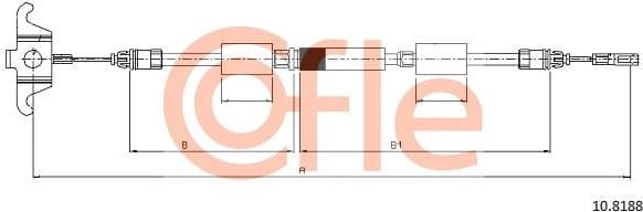 Cable Pull, parking brake 92.10.8188