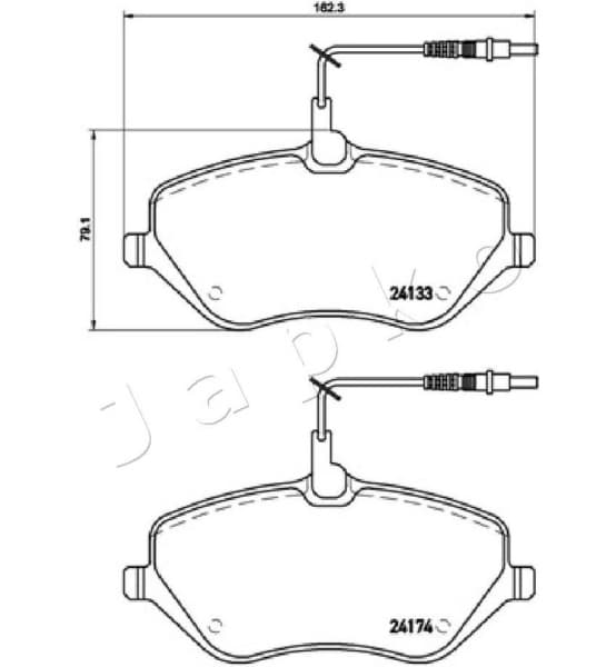 Brake Pad Set, disc brake 500619 - image 2