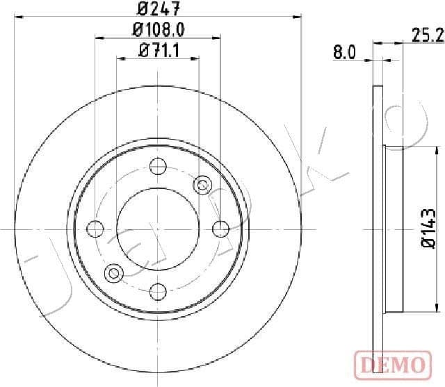 Brake Disc 610615C