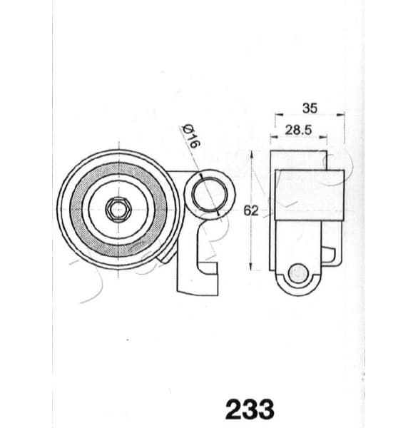 Tensioner, timing belt 45233 - image 3