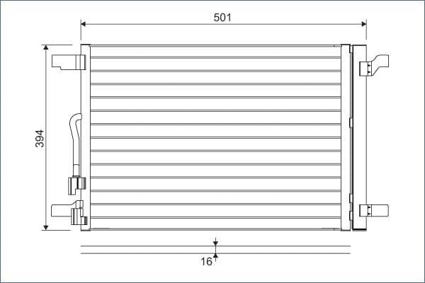 Condenser, air conditioning 814301 - image 2