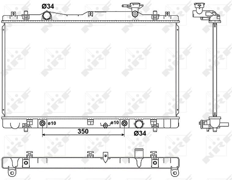 Radiator, engine cooling 53063