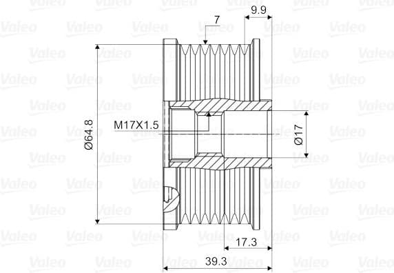 Alternator Freewheel Clutch VALEO NEW SPARE PART 588069 - image 4