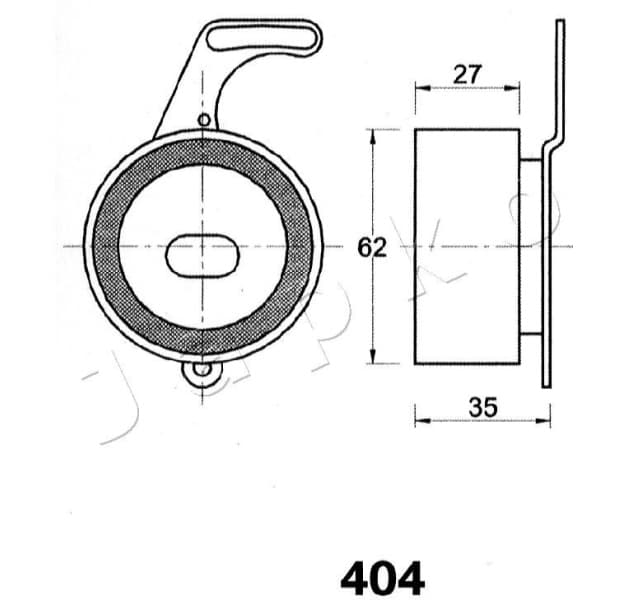 Tensioner, timing belt 45404 - image 2