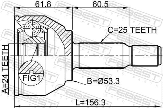 Joint Kit, drive shaft 2110-TRC - image 2