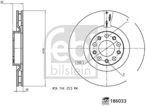 Brake Disc 186033