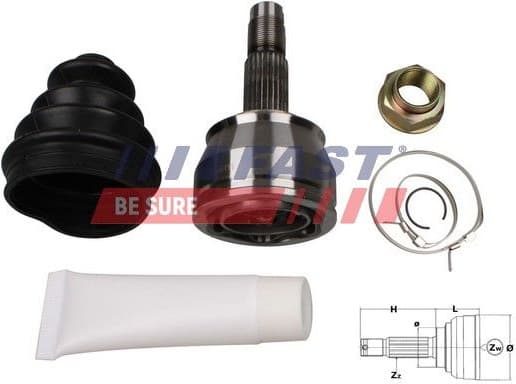 Joint Kit, drive shaft FT25084K