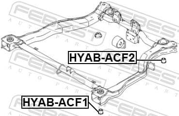 Bushing, axle beam HYAB-ACF1 - image 2