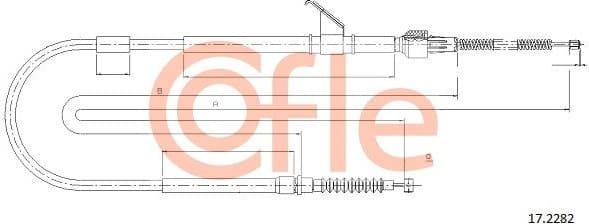 Cable Pull, parking brake 92.17.2282