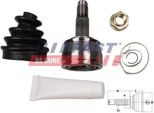 Joint Kit, drive shaft FT25073K