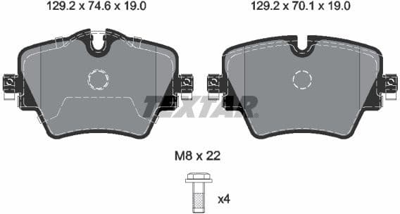 Brake Pad Set, disc brake Q+ 2561705