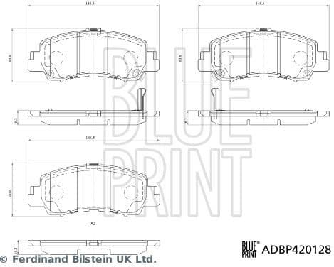 Brake Pad Set, disc brake ADBP420128