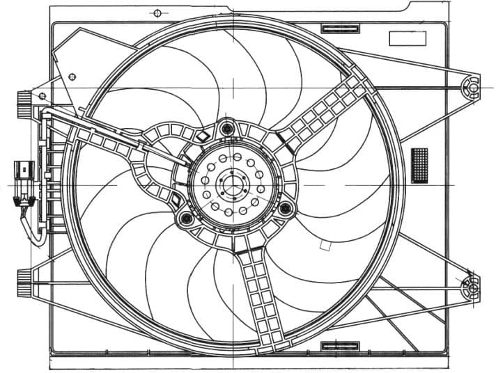 Fan, engine cooling 47655