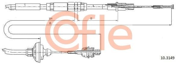 Cable Pull, clutch control 92.10.3149