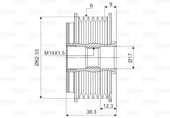 Alternator Freewheel Clutch VALEO NEW SPARE PART 588127 - image 4