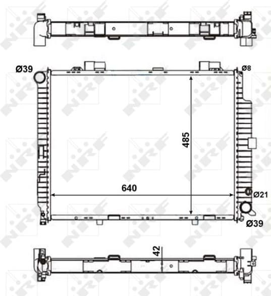 Radiator, engine cooling EASY FIT 56140