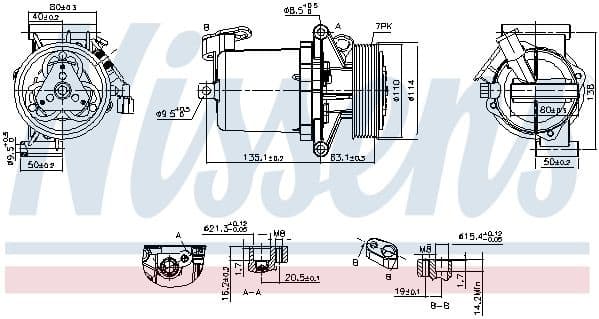 Compressor, air conditioning ** FIRST FIT ** 890172