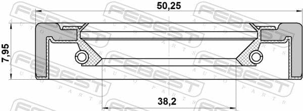 Shaft Seal, drive shaft 95GCY-40500808X - image 2