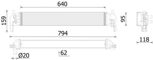Radiator, engine cooling BEHR *** PREMIUM LINE *** CR 2700 000P